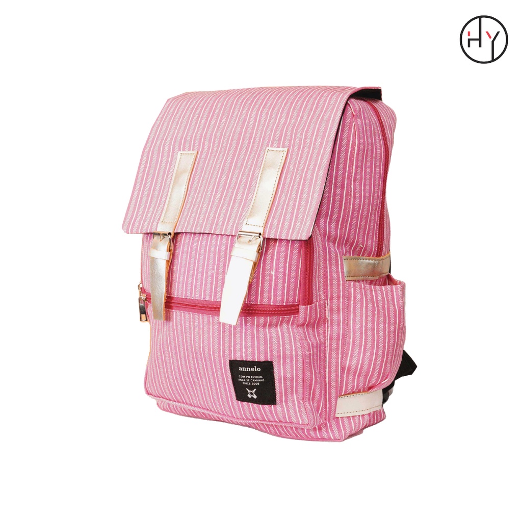 Tas Ransel Fshion Korean Style Wanita Backpack Motif Ada Slot Laptop - HYBRAND [YN68 Motif]