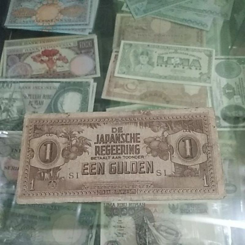 uang kuno een gulden japansche regeering penjajajahan jepang.3