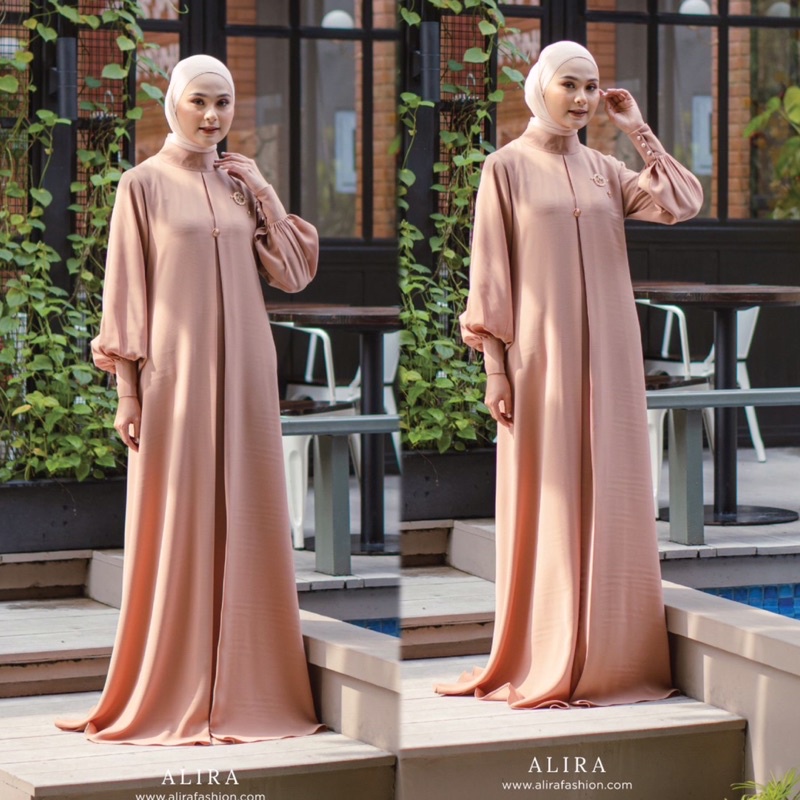 GAMIS WANITA MUSLIMAH AZARA DRESS BY ALIRA FASHION
