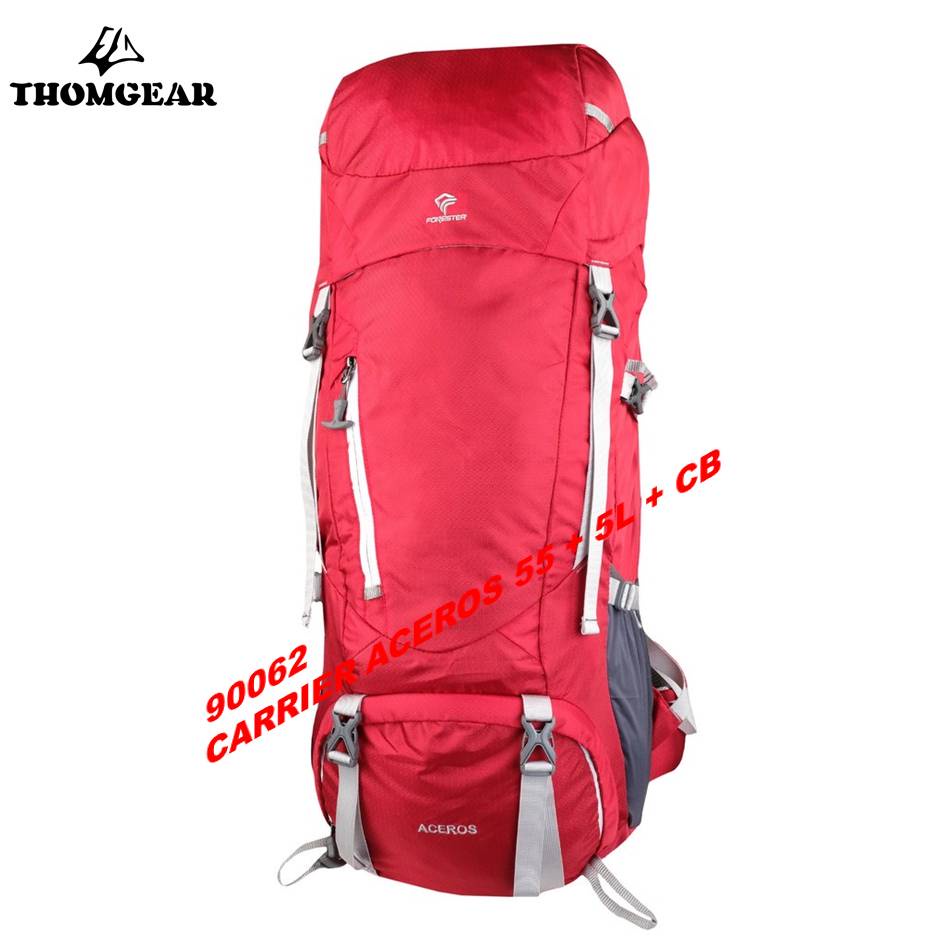 Forester 90062 Rucsack 55L+5 Aceros Cerrier Ransel Gunung Camping Thomgear Paiton Probolinggo