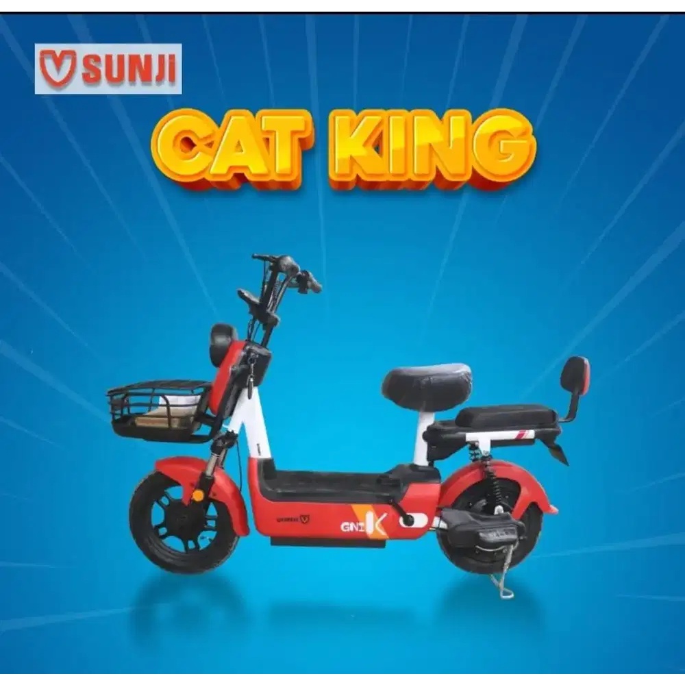 NEW SEPEDA LISTRIK SUNJI CAT KING 48V/20Ah TERMURAH