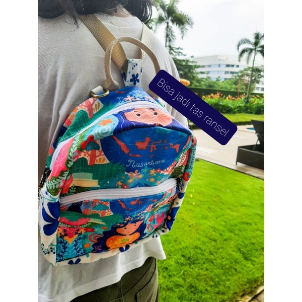Ransel 3 in 1 Slempang Shoulder Bag