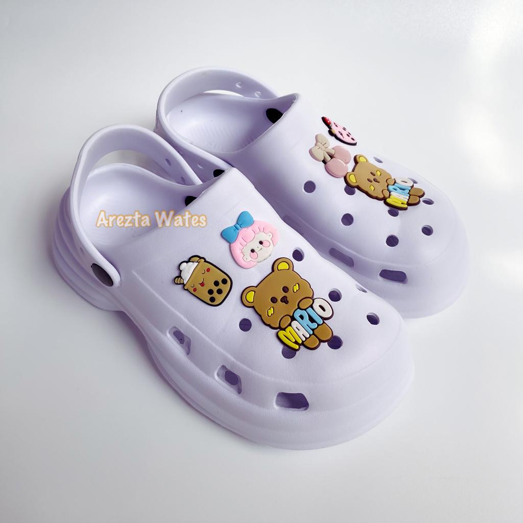 Sandal fuji slip on selop kokop karet baim tali belakang dulux dlx 806B