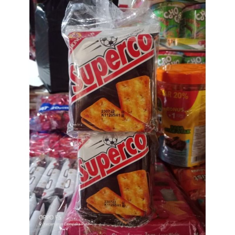 

Khong Guan Biskuit Superco Chocolate Renceng Isi 10 pcs @12gr