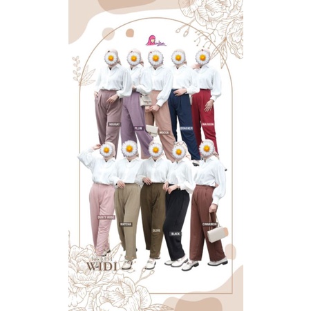 Kulot WIDI MiuLan | Celana Kulot Bawahan Wanita Fashion Muslim Perempuan