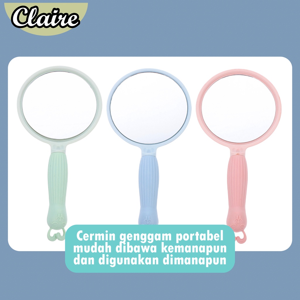 CERMIN MUNGIL / CERMIN GAGANG KECIL / CERMIN BENTUK BULAT / CERMIN VIRAL