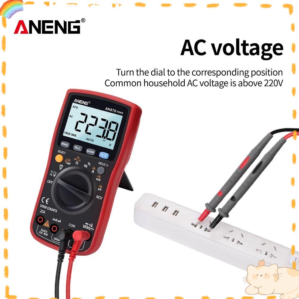 Solighter Digital Smart Multimeter Multifungsi 19999hitungan AC/DC Digital Profesional Meter