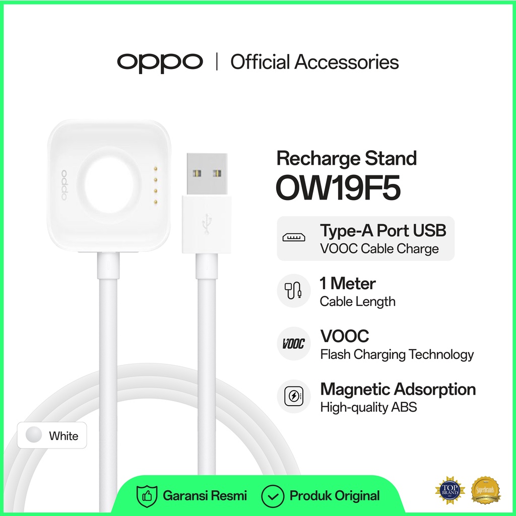 OPPO Recharge Stand OW19F5 - OPPO WATCH Magnetic Charger (41mm)