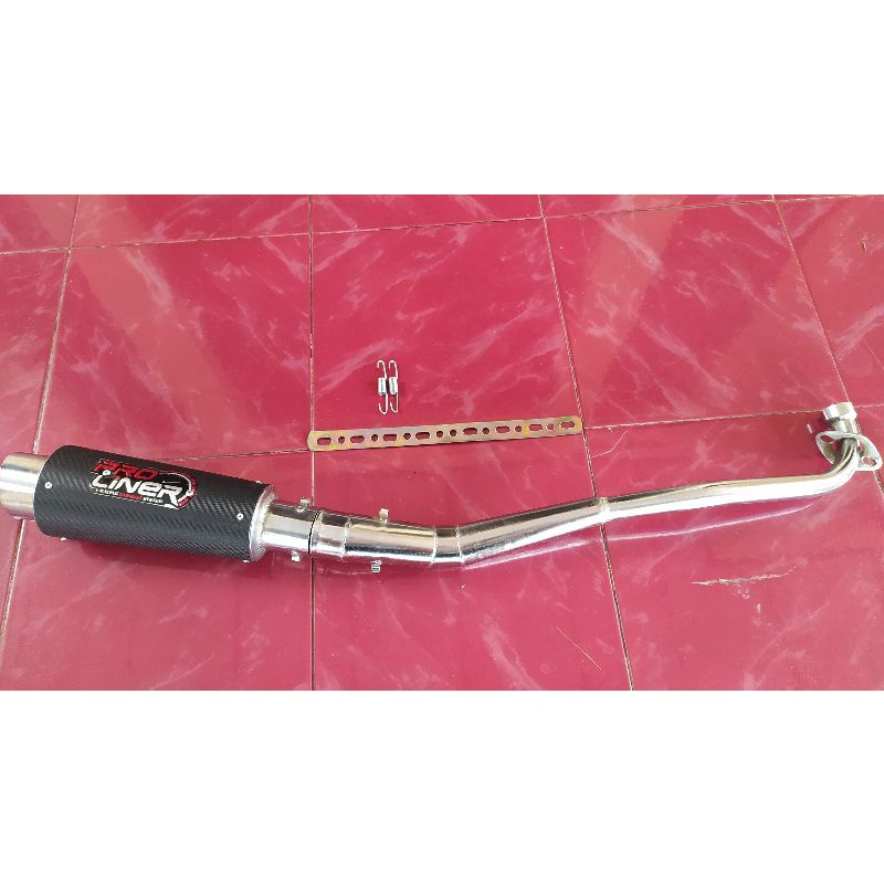 knalpot racing proliner karbon all motor bebek Kaze R, Win, Kawasaki edge, karisma, kirana, Revo old