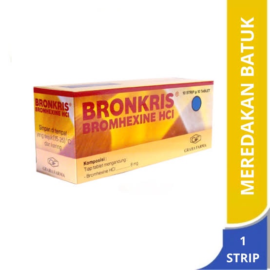 Bronkris Tablet Pereda batuk Berdahak Strip ORIGINAL-BPOM