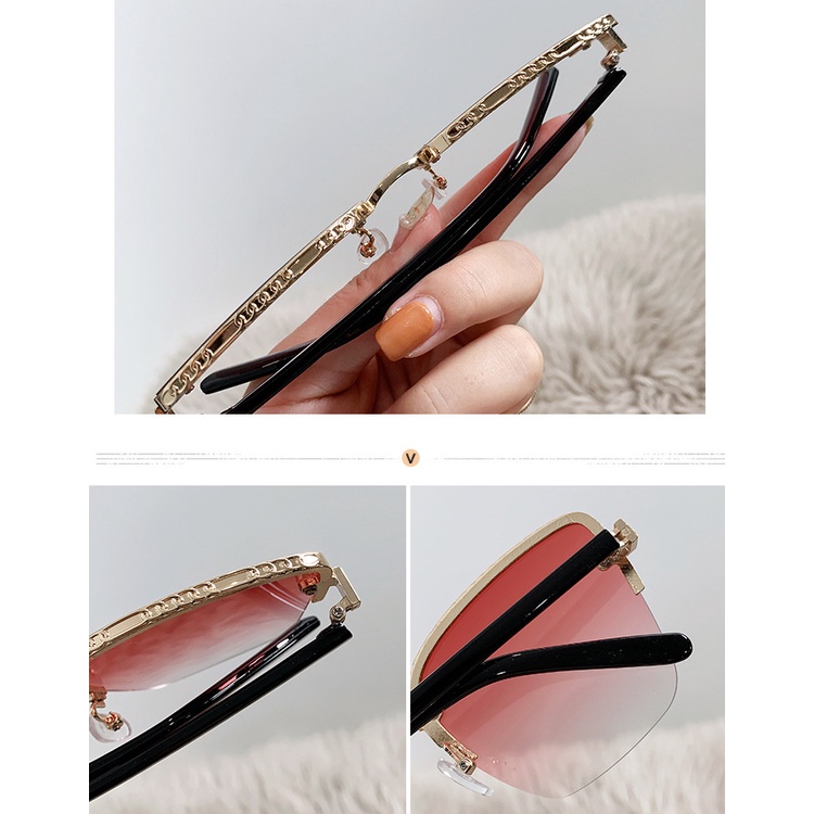 Kacamata Hitam Fashion Square Shades Untuk Wanita/Pria Eyewear