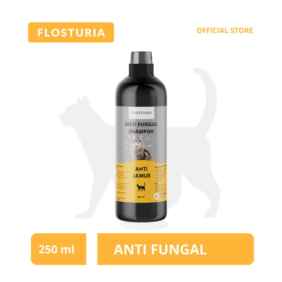 Flosturia SHAMPOO Kucing Anti Fungal, Anti Scabies &amp; Jamur Sulfur 250ml - Bisa Untuk KITTEN