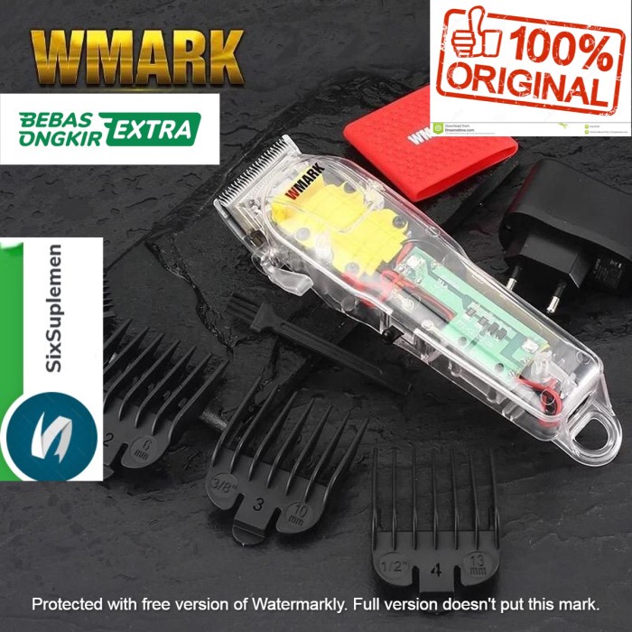 Alat Cukur Clipper WMARK NG-108A Transparant Hair Clipper