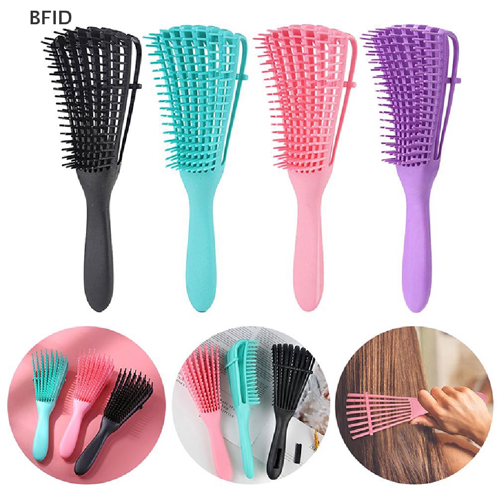 [BFID] Dropshipping Detangling Sikat Rambut Pijat Kulit Kepala Keriting Rambut Wanita Sisir Hairbrush [ID]