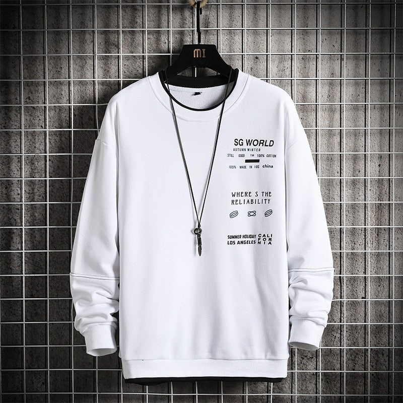 Sweatshirt Basic SG WORLD II Sweater Crewneck Print DTF II Size M - XL Anak &amp; Dewasa ( Pria &amp; Wanita )