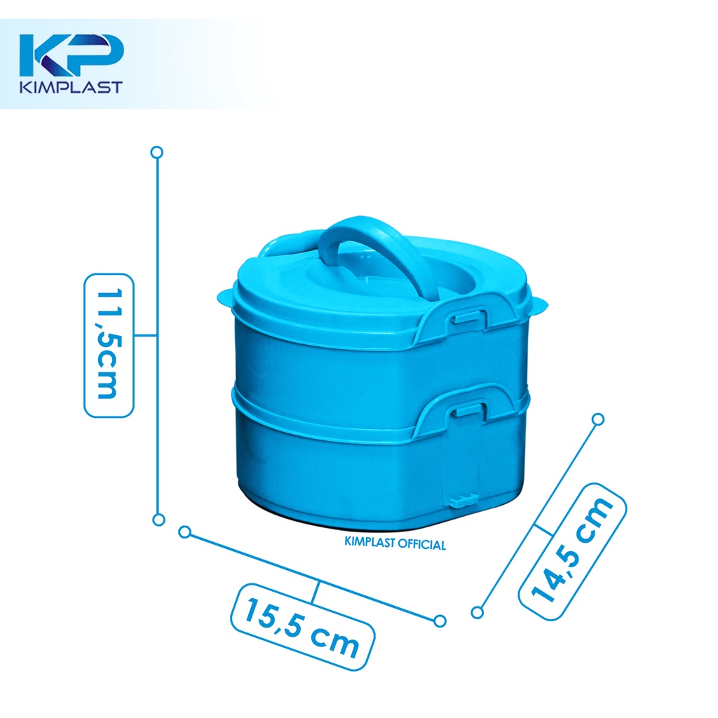 Hot Product Kimplast Rantang Valencia Susun 2/ Rantang Susun 2 Plastik / Rantang Susun 2 / Rantang