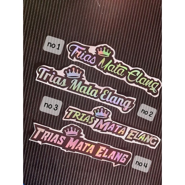 

stiker hologram cutting 2 lapis viral