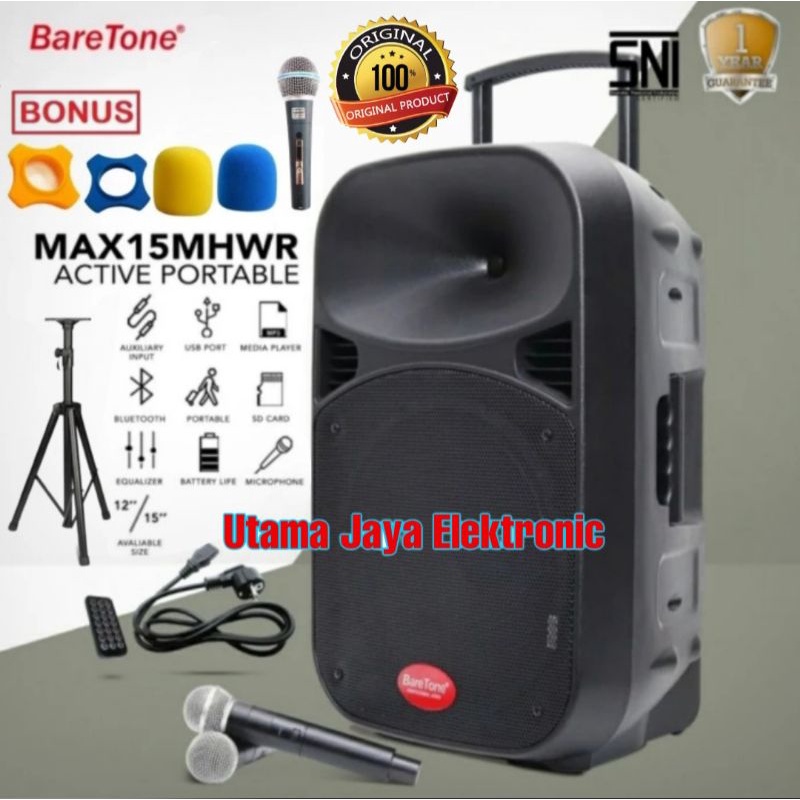 SPEAKER PORTABLE BARETONE MAX15MHWR SPEAKER MEETING 15 INCH ORIGINAL