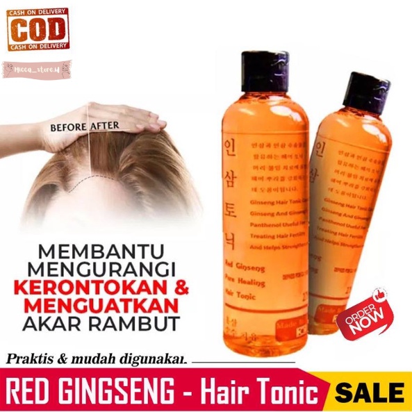 [MS] RED GINSENG HAIR TONIC ORIGINAL/PENUMBUH RAMBUT BOTAK