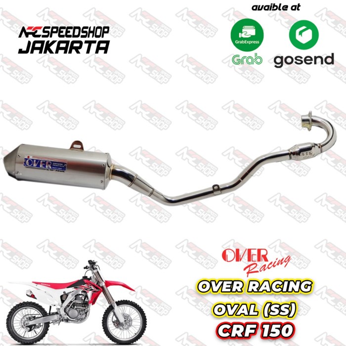 Knalpot Over Racing Oval (Ss) Honda Crf 150 Fullsystem #Original
