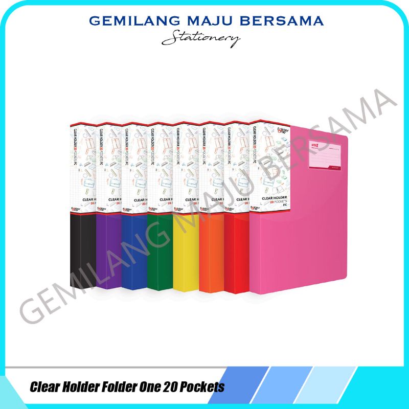 

Clear Holder Folder One 20 Pockets