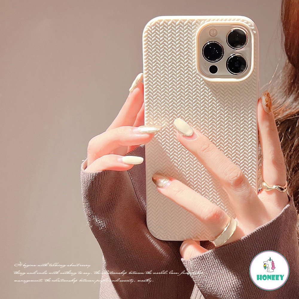 Soft Case TPU Shockproof Motif Riak Air 3D Warna Beige Untuk IPhone 14 13 12 11 Pro Max