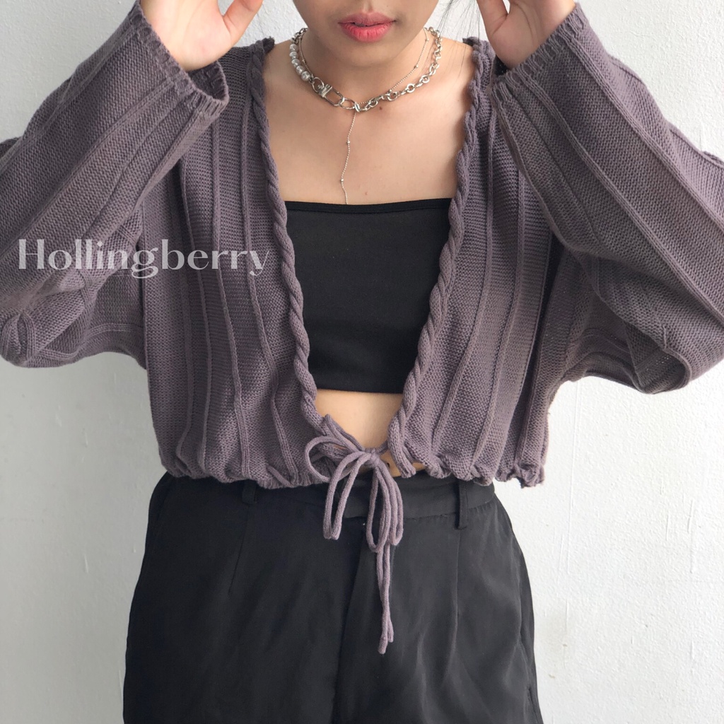 Hollingberry - Emily Cardigan Crop Knit