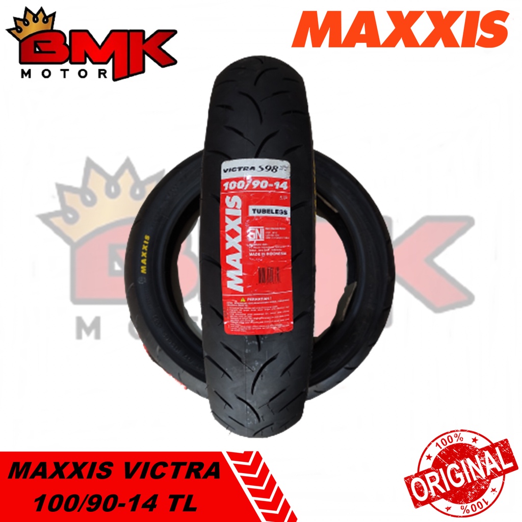 BAN MAXXIS VICTRA 100/90-14 TUBELESS