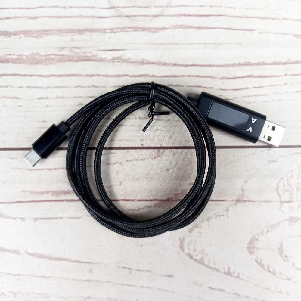 TOPK Kabel Charger USB Type C 3A 1.2M with Voltage Meter - CS0129