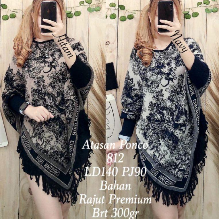 GYD.11Ja23т ‑ Atasan Rajut Ponco import Premium