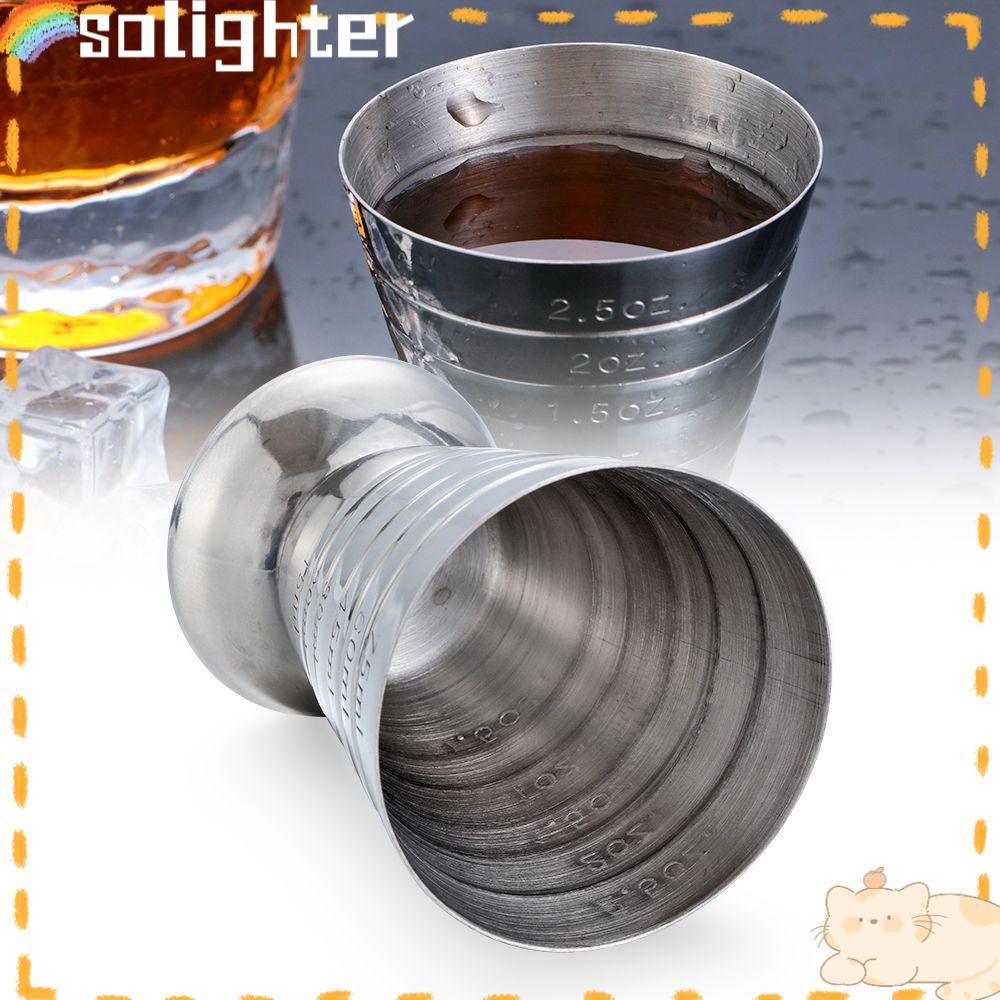 Solighter 75ML Gelas Ukur Kalibrasi band Bar Perlengkapan Cocktail Tools Jigger