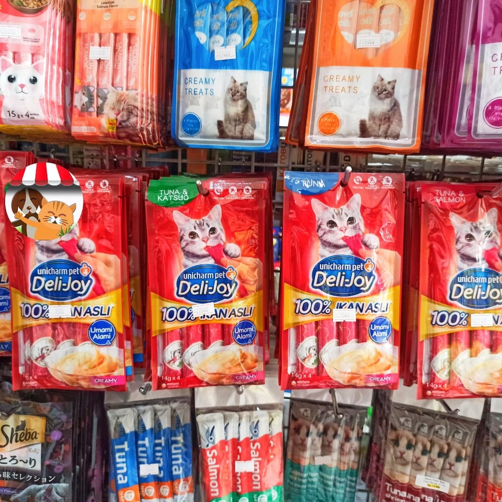 Unicharm Pet - Deli Joy 56gr Isi 4pcs Snack Kucing Cemilan Sehat