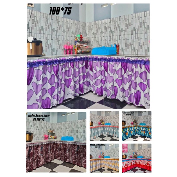 GORDEN DAPUR / KOLONG DAPUR / TIRAI GEROBAK / KORDEN MEJA MAKAN