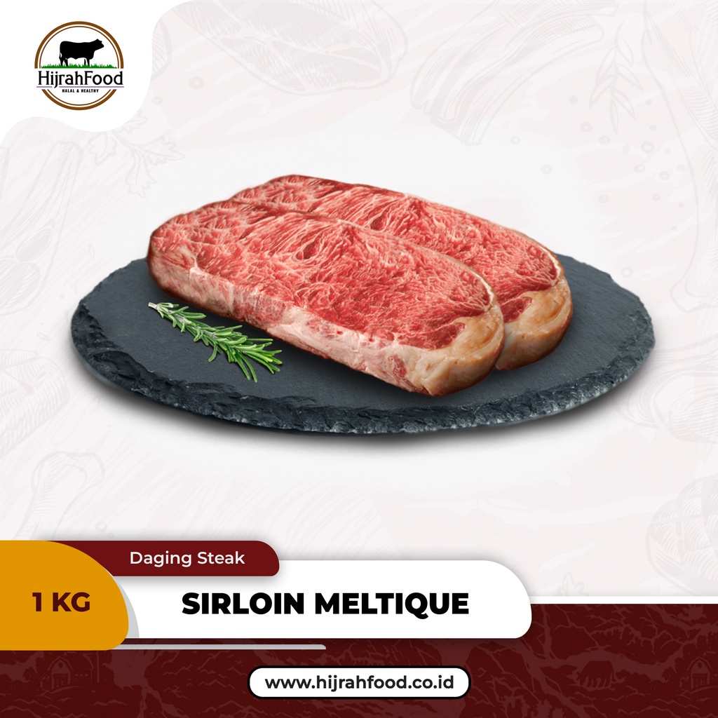Jual Sirloin Wagyu Meltique Beef Steak AUS 1 Kg Shopee Indonesia