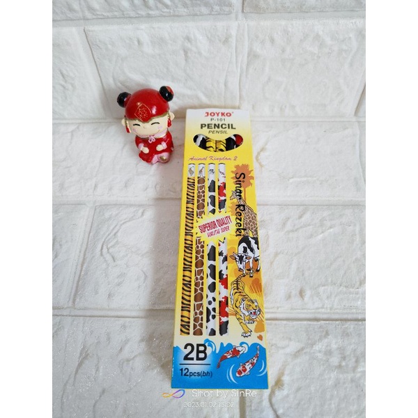

1 buah!! Pensil joyko animal kingdom/pensil kayu 2B/pensil 2B