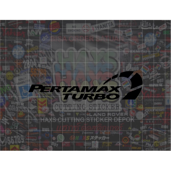 Cutting Sticker Pertamax Turbo Ukuran 10 Cm