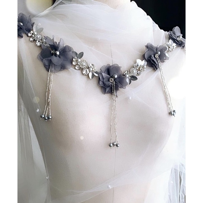 Payet Bunga Dada/ payet rangkai - Morgan set