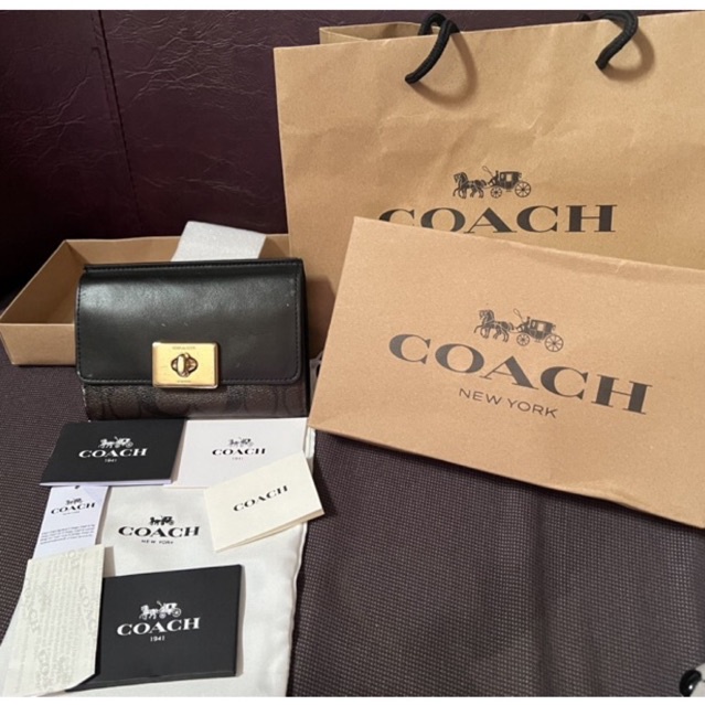 PRELOVED COACH WALLET AUTHENTIC FULLSET