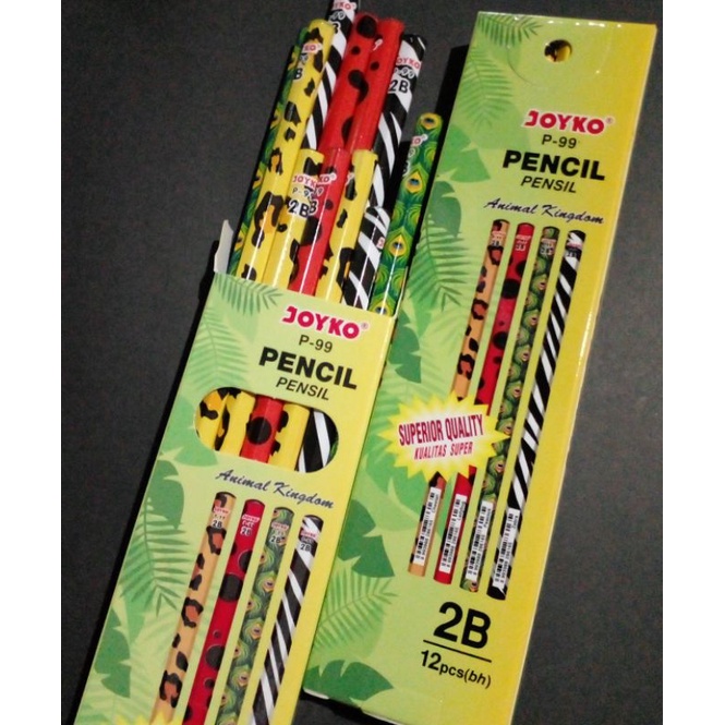 

Pensil 2B merk JOYKO P-99 seri Animal Kingdom