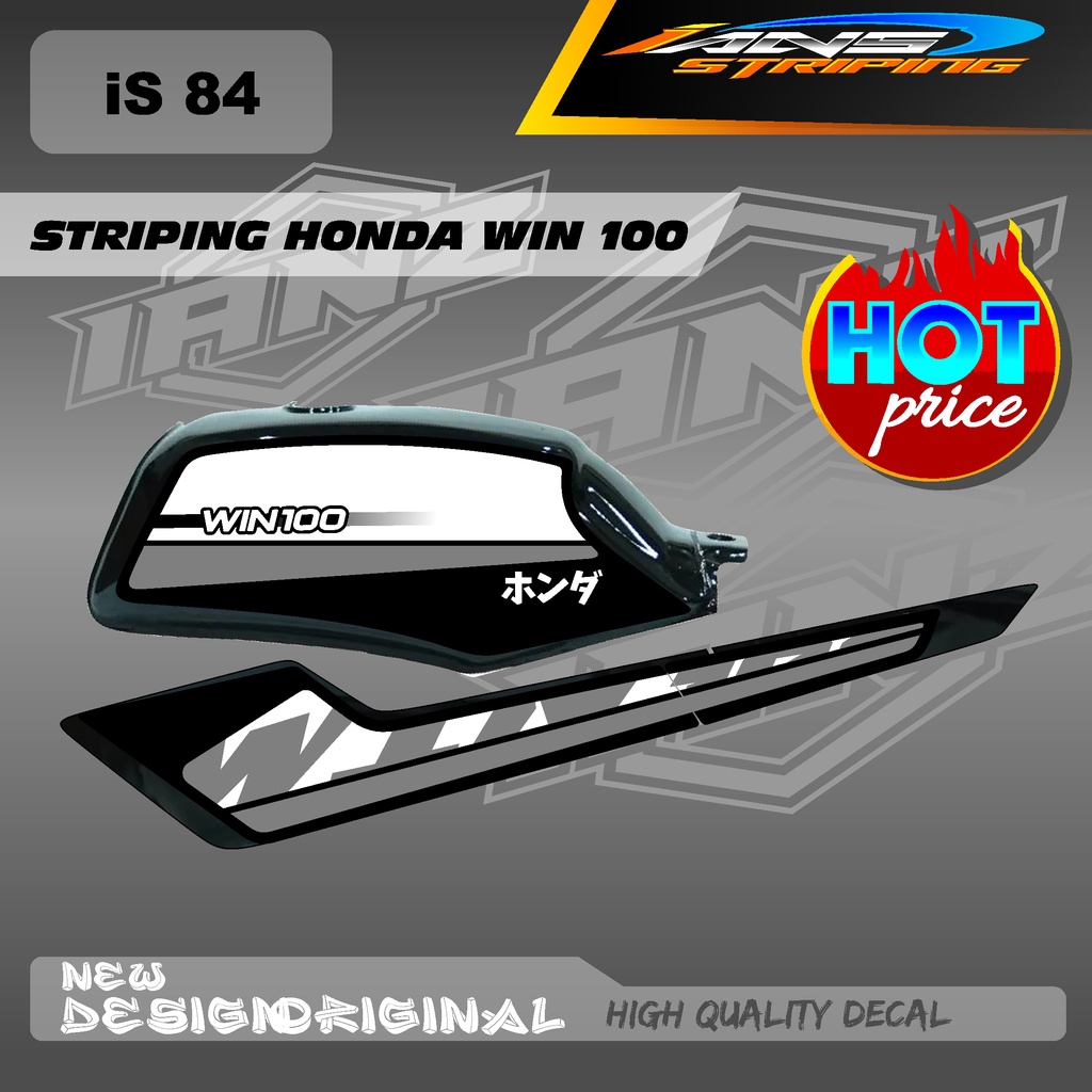 TERBARU STRIPING CUSTOM WIN100 / STIKER BODY WIN100 HOLOGRAM / NON HOLOGRAM IS84