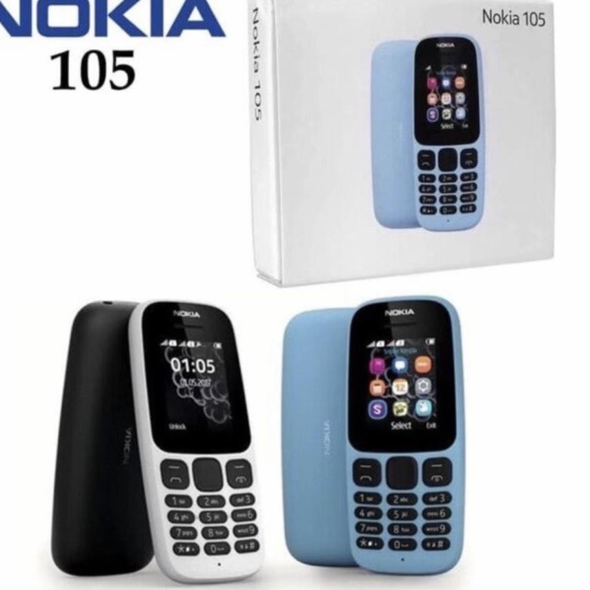 HP NOKIA 105 DUAL SIM GRADE A BARU / NEW 2017 ◦ PRB.06Ja23ᴿ