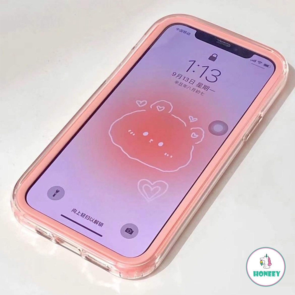 Soft Case TPU Shockproof Frame Bisa Dilepas Cover IPhone 14 13 12 11 Pro Max X Xs Max XR 8 7 Plus