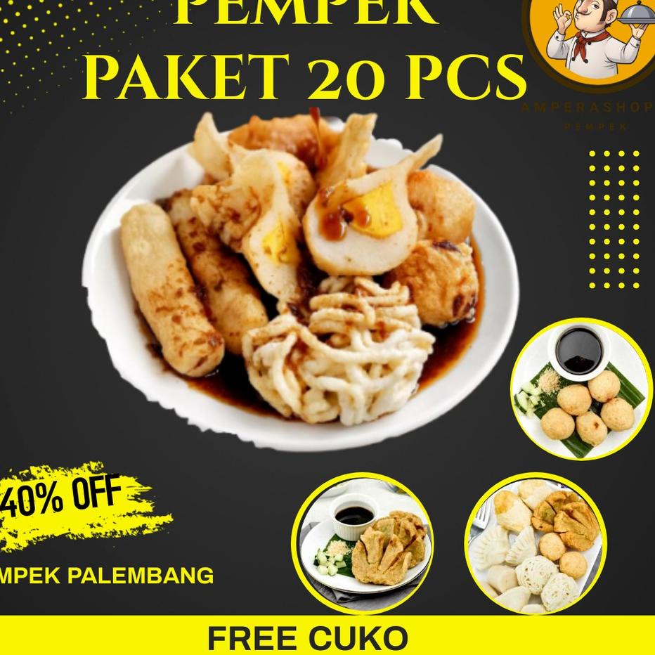 

✥ Pempek Palembang Asli Paket A Empek Empek Mpek Mpek Ampera Frozen ♪