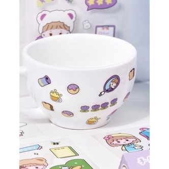 Stiker gelas tumbler Stiker Momo