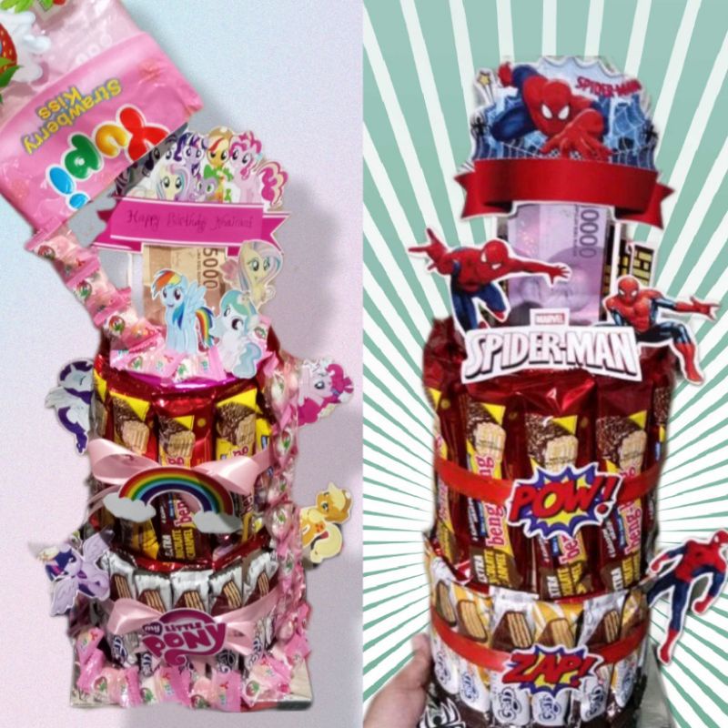 snack tower, snack cake