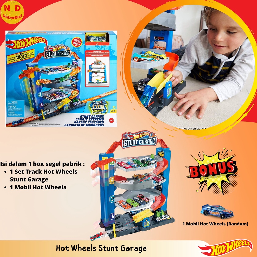 Jual Hot Wheels Stunt Garage Garasi Mobil Hot Wheels Original Shopee