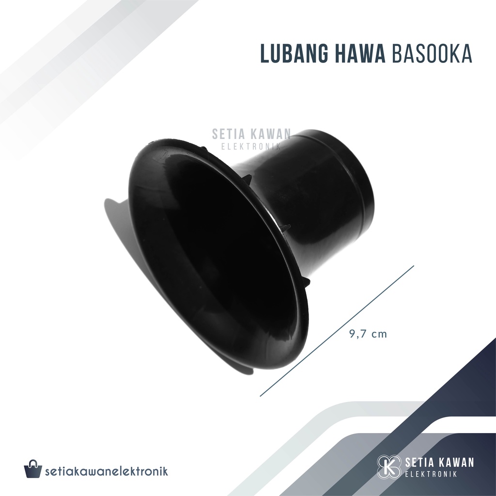 Lubang Angin Box Speaker Basooka / Lubang Hawa Salon Speaker