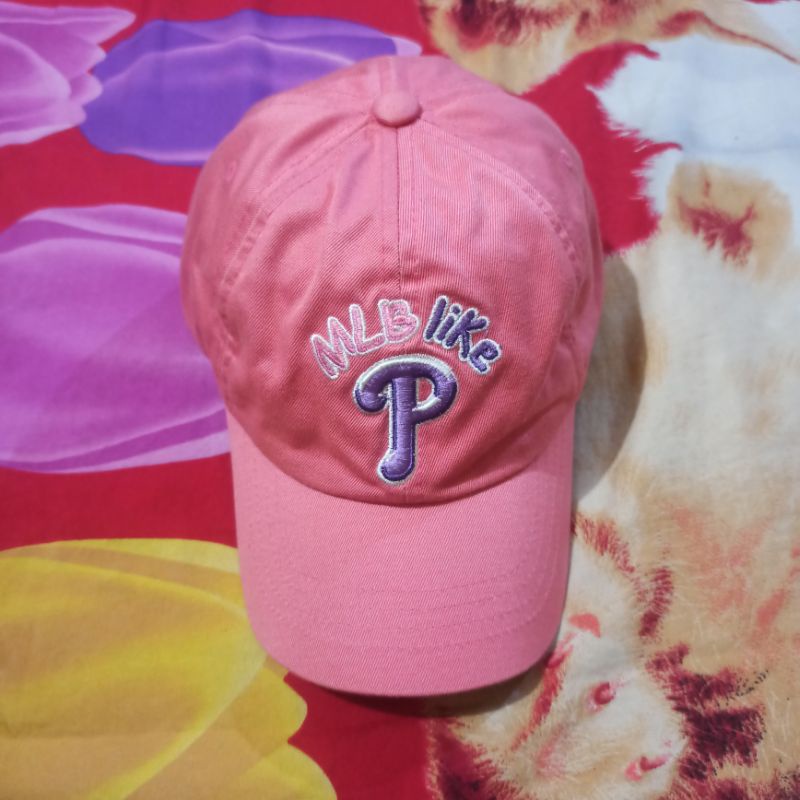 Topi Pink MLB Second Import