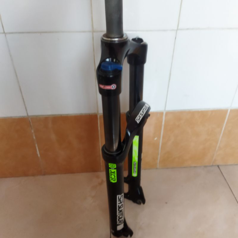 Fork Sr Suntour XCR 27.5 32mm copotan Thrill Ricochet