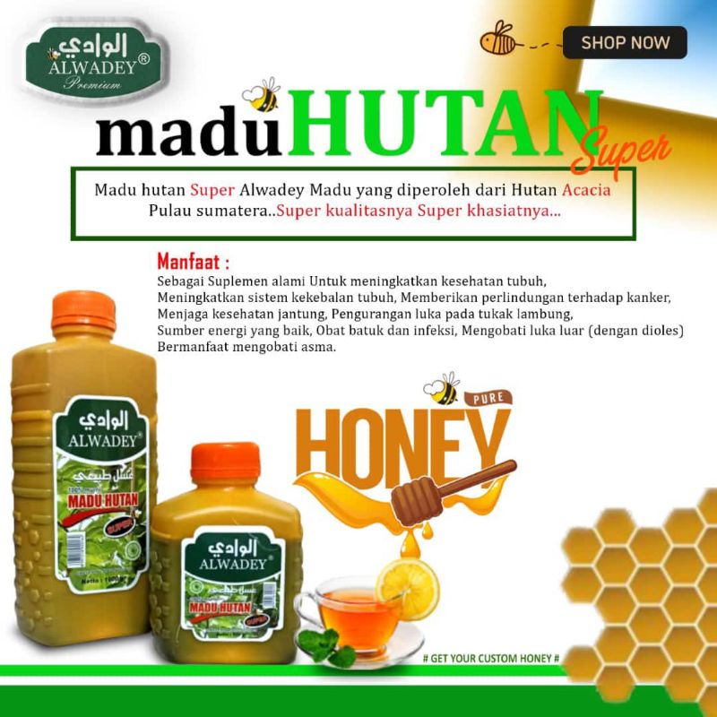 

MADU HUTAN SUPER 1 Kg Madu Hutan Asli Murni